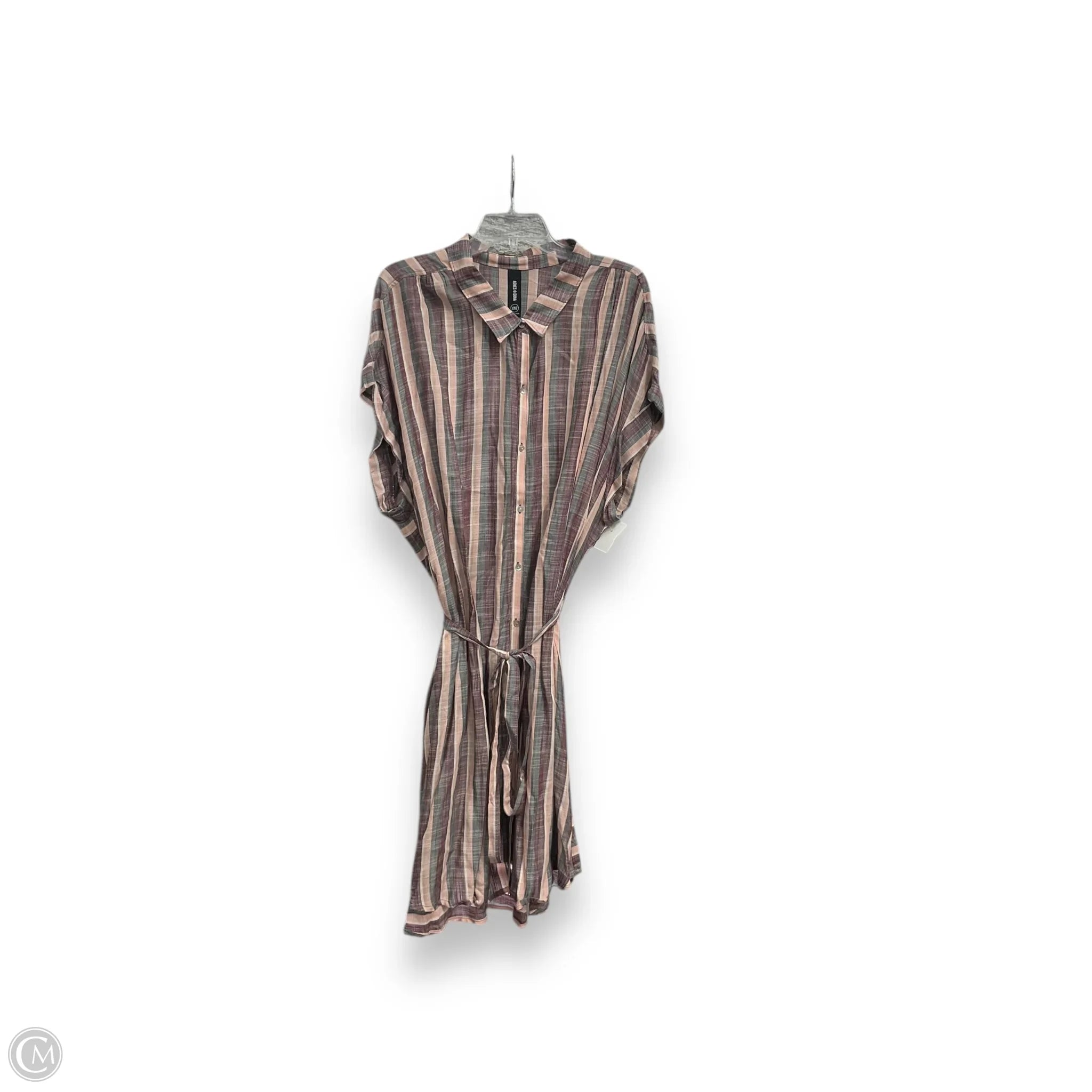 Dress Casual Short By Agnes & Dora In Striped Pattern, Size: 3x Tunics Winter warm