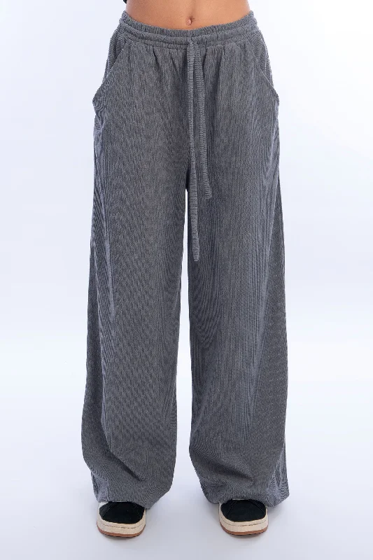 Ribbed Comfy Pants - Marwa Elezaby Elegant Trouser Pants