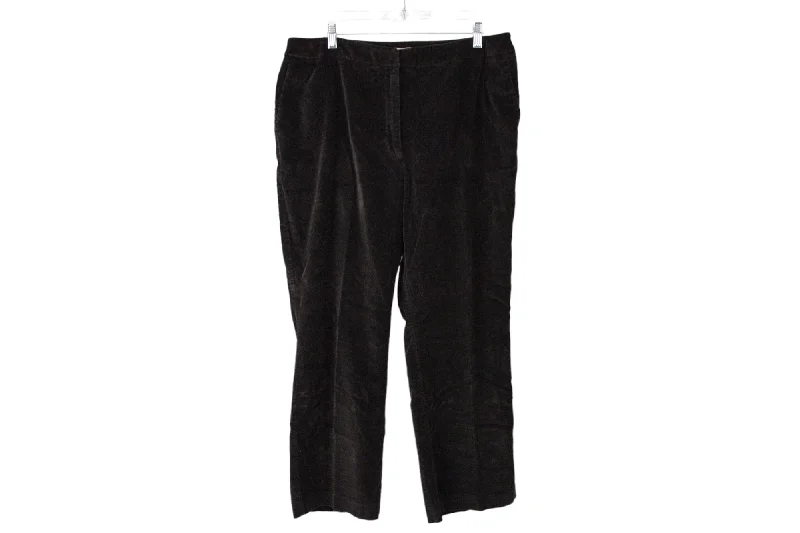 David Brooks Brown Corduroy Pants | 16 Soft Stretch Pants