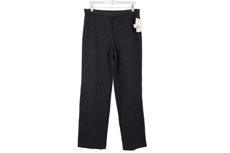 NEW Liz Claiborne Gray Stretch Pants | 8 Chic Wool Trousers