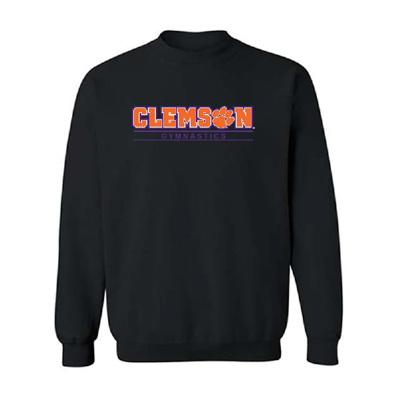 Clemson - NCAA Women's Gymnastics : Gabrielle Clark - Classic Shersey Crewneck Sweatshirt Hoodie with Mock Neck Collared Structured