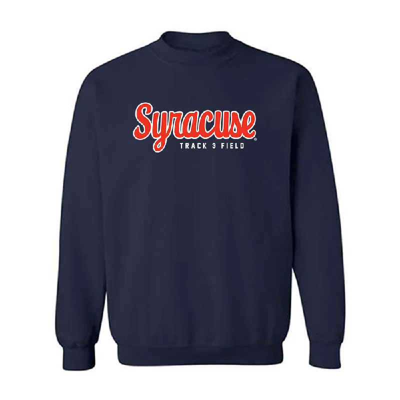 Syracuse - NCAA Women's Track & Field : Maya Dubrovsky - Classic Shersey Crewneck Sweatshirt Hoodie with Elastic Cuffs Stretchable Comfortable