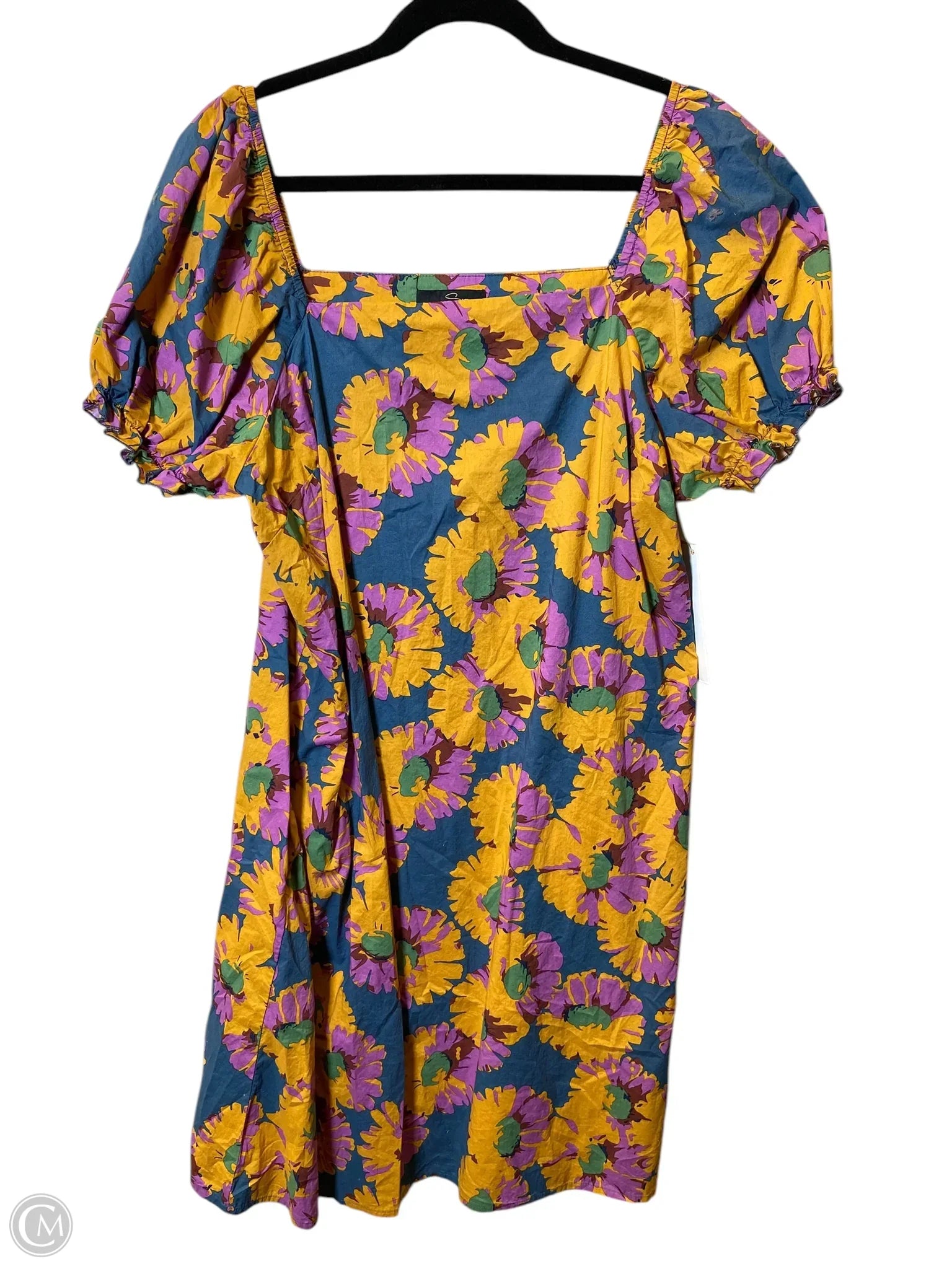Dress Casual Short By Suzanne Betro In Floral Print, Size: 1x Tunics Bridal satin