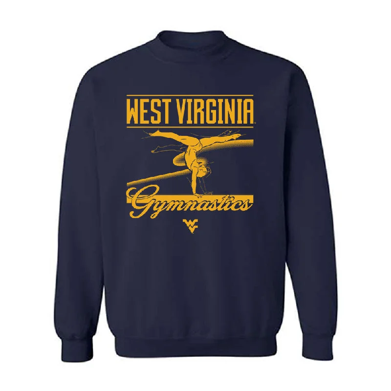 West Virginia - NCAA Women's Gymnastics : Emma Wehry - Sports Shersey Crewneck Sweatshirt Hoodie with Pastel Soft Subtle