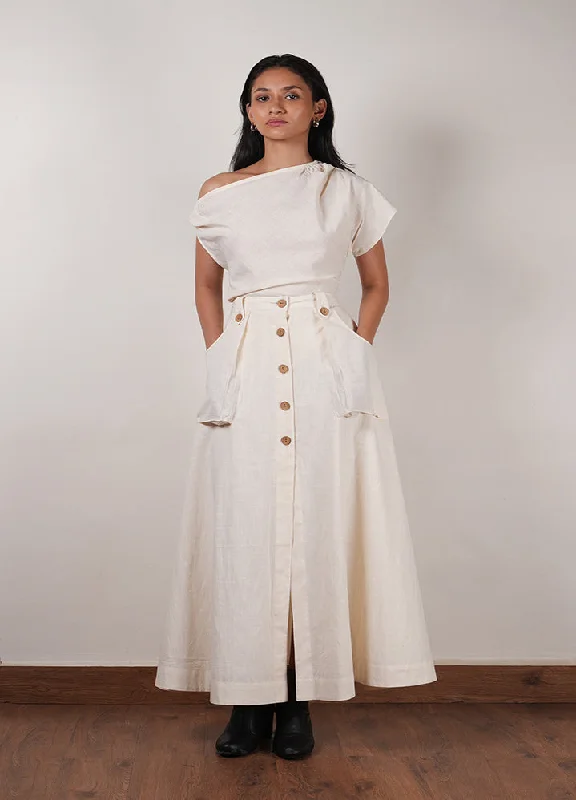 Safari Pocket Skirt cashmere skirt soft