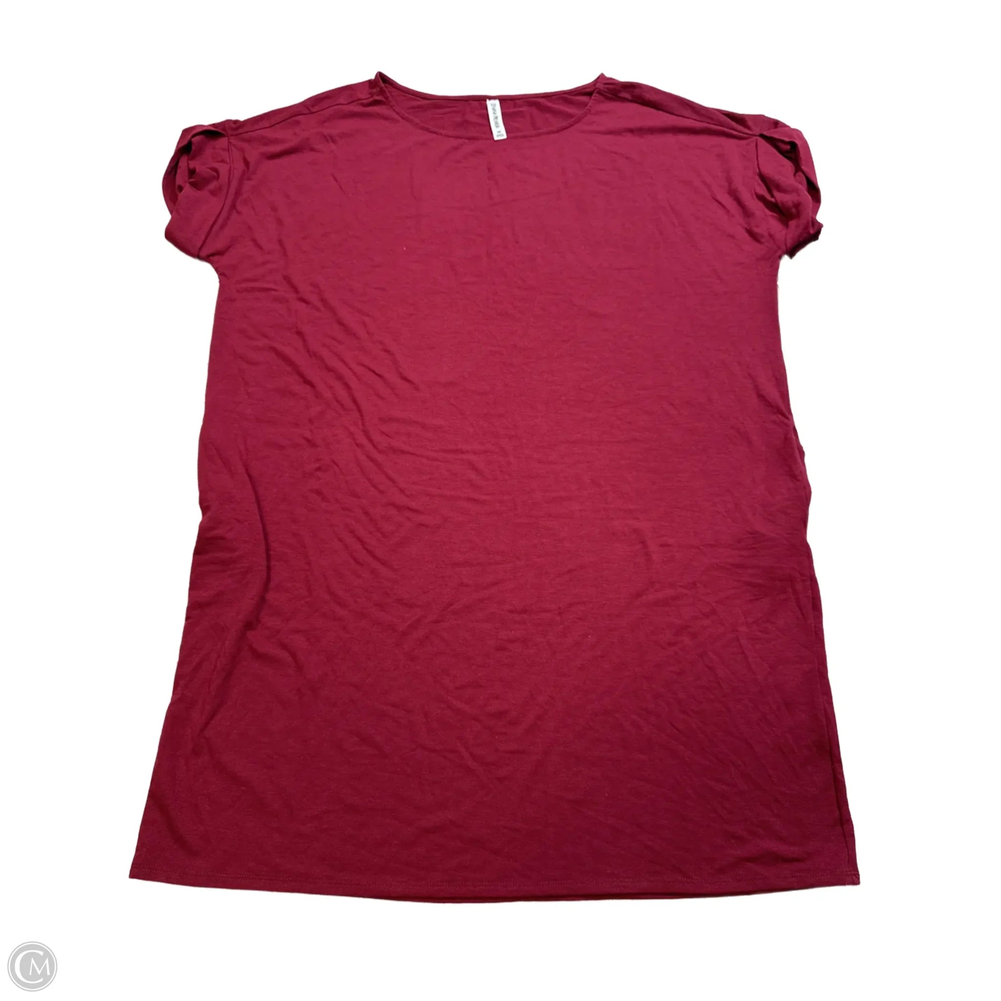 Dress Casual Short By Zenana Outfitters In Red, Size: 3x Tunics stripes playful
