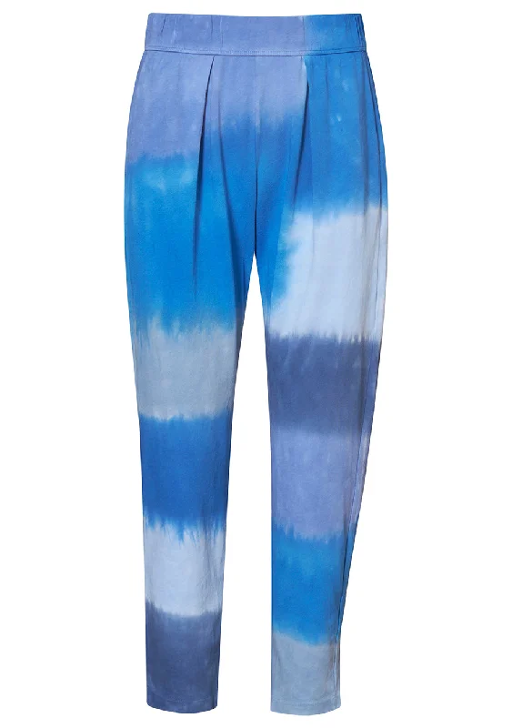 Patchwork Classic Jersey Easy Pant High-Waist Trousers