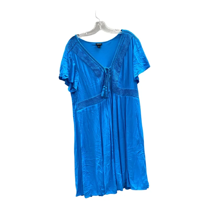 Dress Casual Short By Torrid In Blue, Size:1X Tunics Canvas sturdy