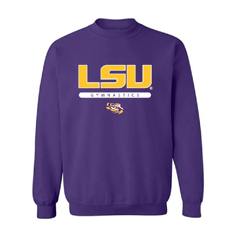 LSU - NCAA Women's Gymnastics : Haleigh Bryant - Classic Shersey Crewneck Sweatshirt Hoodie with Patch Decorative Personalized