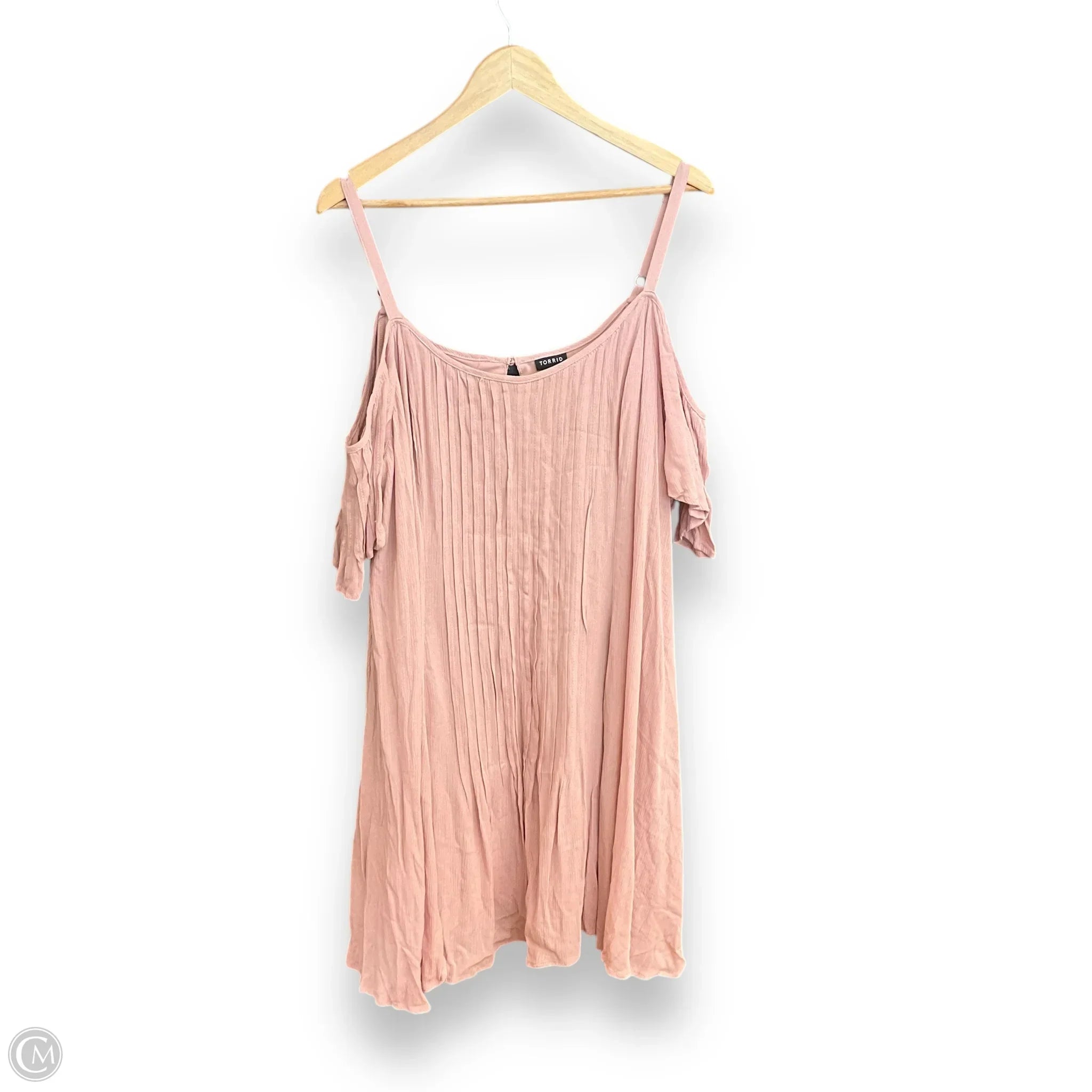 Dress Casual Short By Torrid In Pink, Size: 2x Turtleneck Neckline Stylish