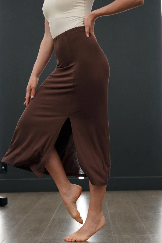 ECOFLOW BAMBOO SKIRT spandex blend skirt