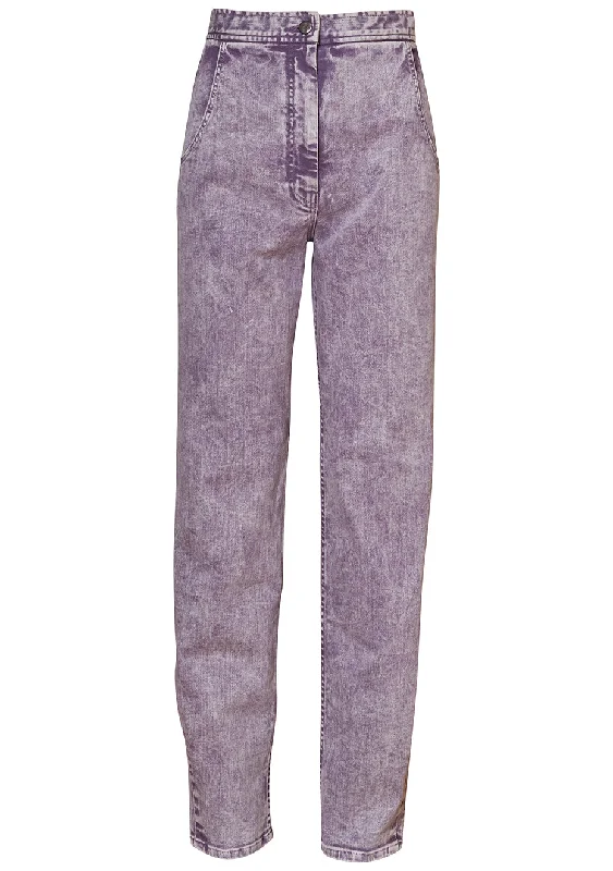 Weston Pant Lilac Fashionable Tapered Leg Pants