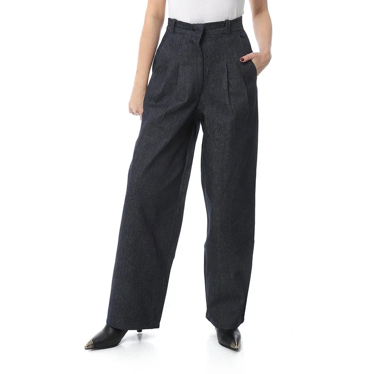 Tailored Cut Straight Wild Pants - Mr Joe Comfortable Wide-Leg Pants
