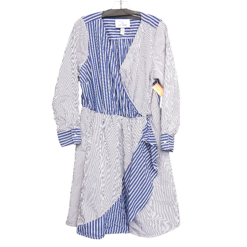 Dress Casual Short By Lane Bryant In Striped Pattern, Size:1X Tunics Trendy modern
