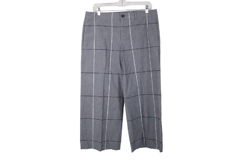 J.Jill Gray Windowpane Capri Pants | 10 Chic Checkered Pants