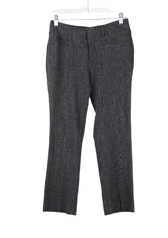 APT. Charcoal Gray Dress Pants | 4 Petite Chic Checkered Pants