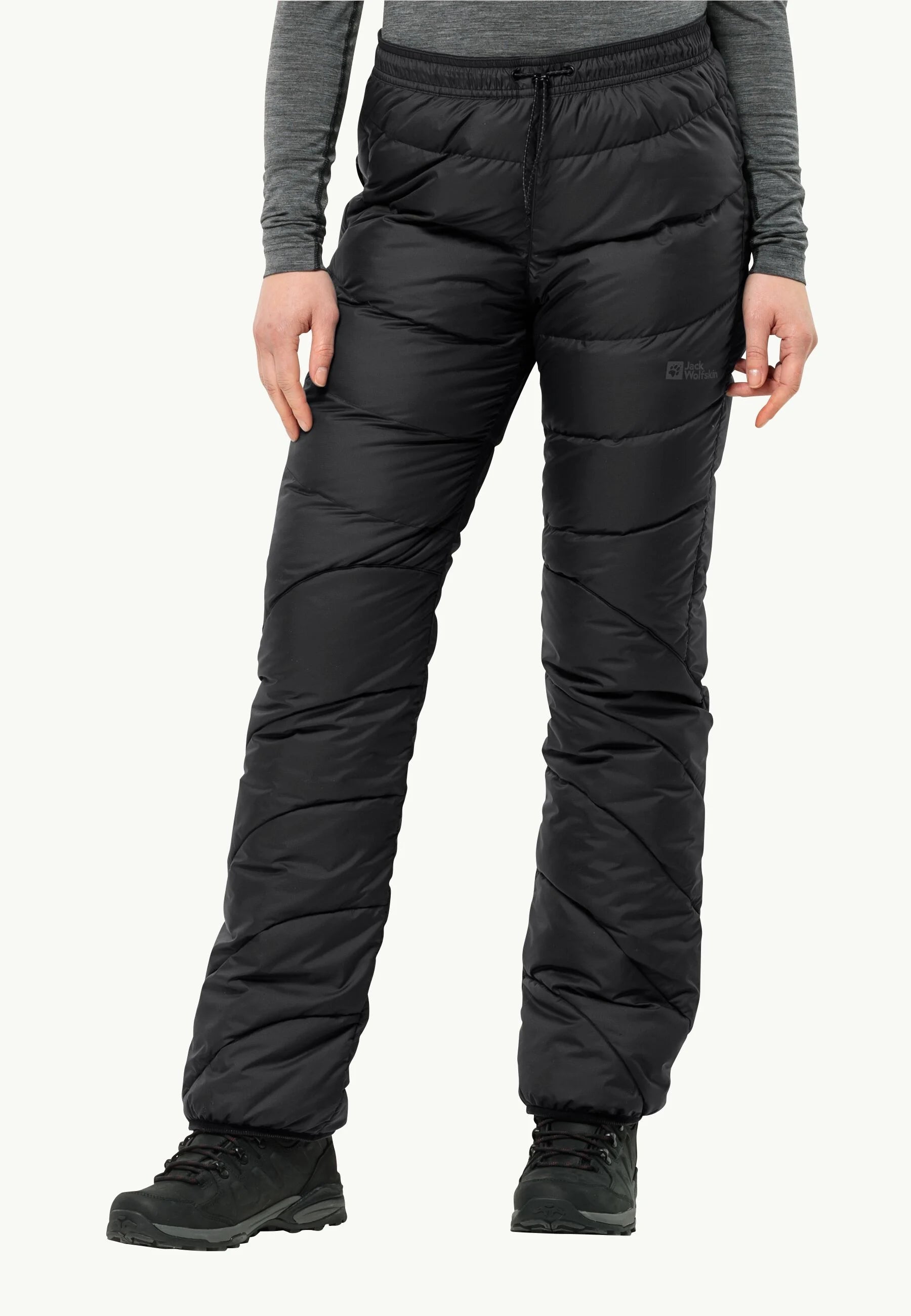 W's Atmosphere Down Pants - Recycled material & Natural Down Cozy Fitted Pants