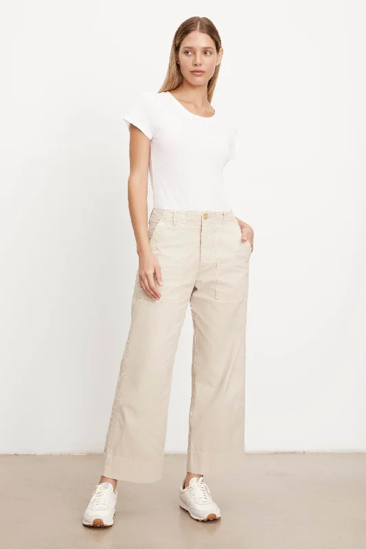 MYA COTTON CANVAS PANT Casual Drawstring Pants