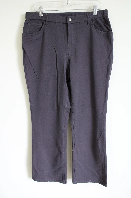 Denim & Co. Gray Stretch Pant | 16 Classic Bootcut Trousers