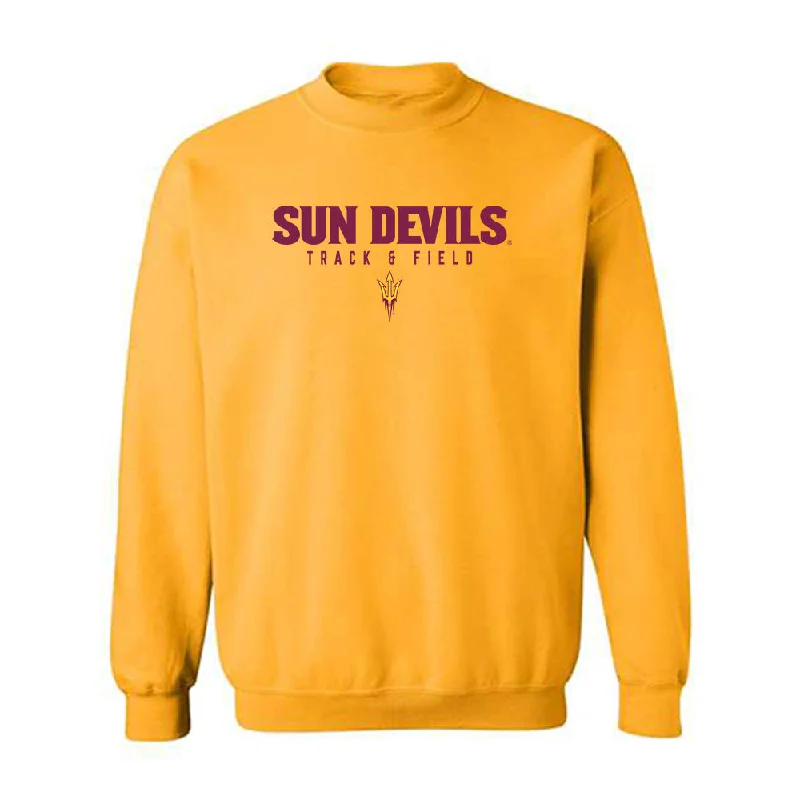 Arizona State - NCAA Women's Track & Field : Kate Miller - Classic Shersey Crewneck Sweatshirt Hoodie with Velcro Closure Adjustable Secure