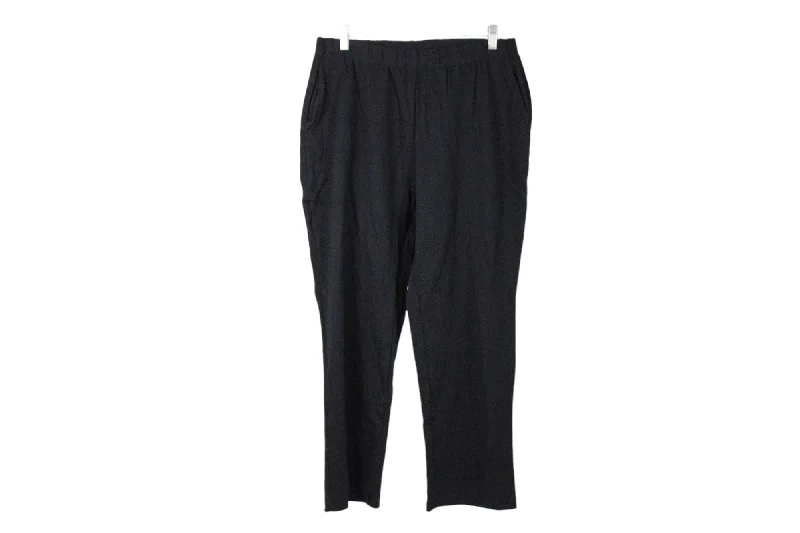 Lands' End Black Stretch Pant | L Petite Slim-Fit Khaki Pants