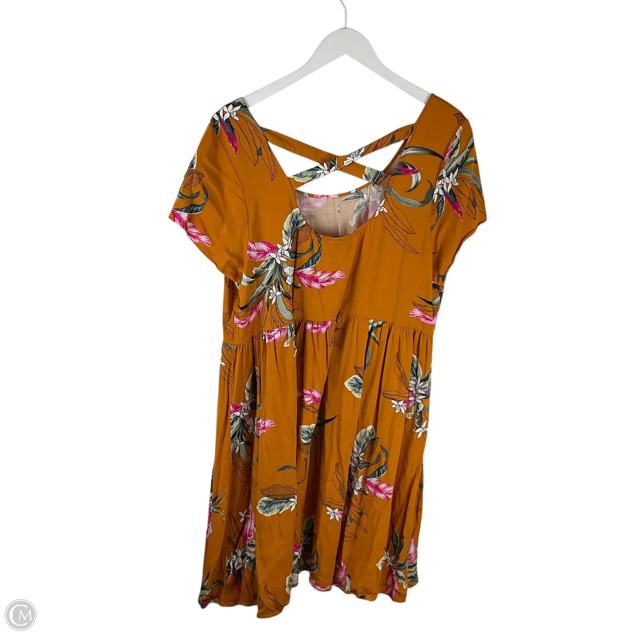 Dress Casual Short By Torrid In Orange, Size: 2x Tunics Office stylish