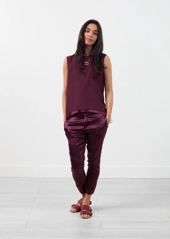 Silk Pullup Pant Comfortable Maternity Pants