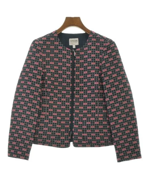 ARMANI COLLEZIONI Collarless jackets A-Line Jacket Boat Neck Shawl Collar