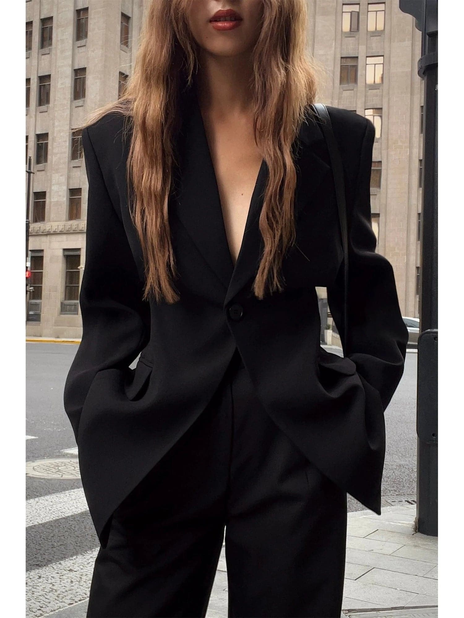 Black Designer Jacket: Slimming And Casual, Fall Collection Cardigan Sweater Pullover