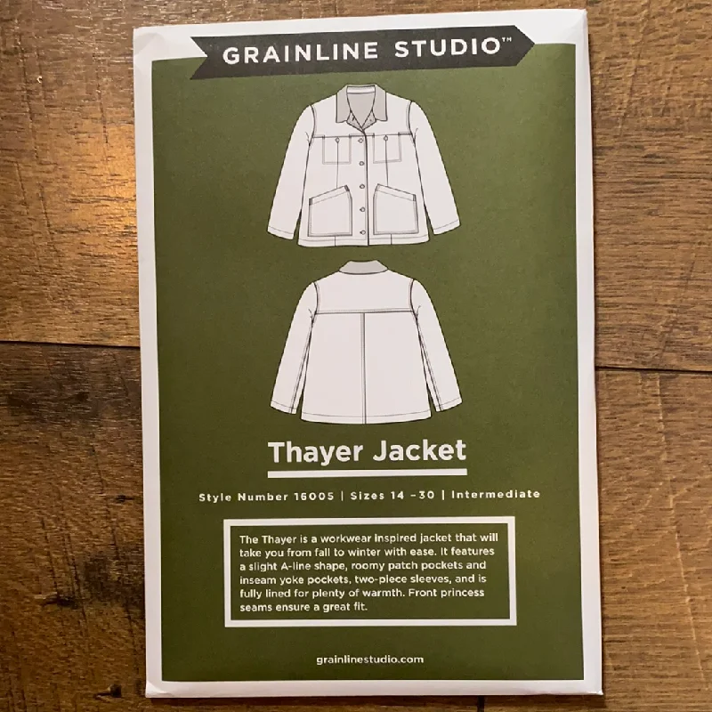 Thayer Jacket Pattern — Grainline Studios Front Pockets Side Pockets Patch Pockets