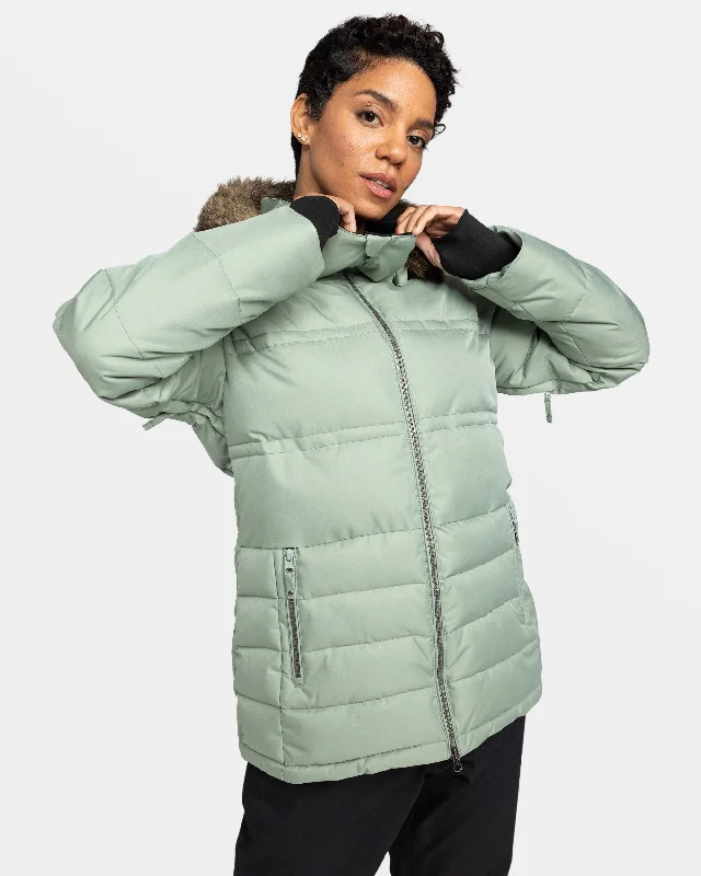 Quinn Snow Jacket - Lily Pad Denim Jacket Leather Jacket Suede Jacket