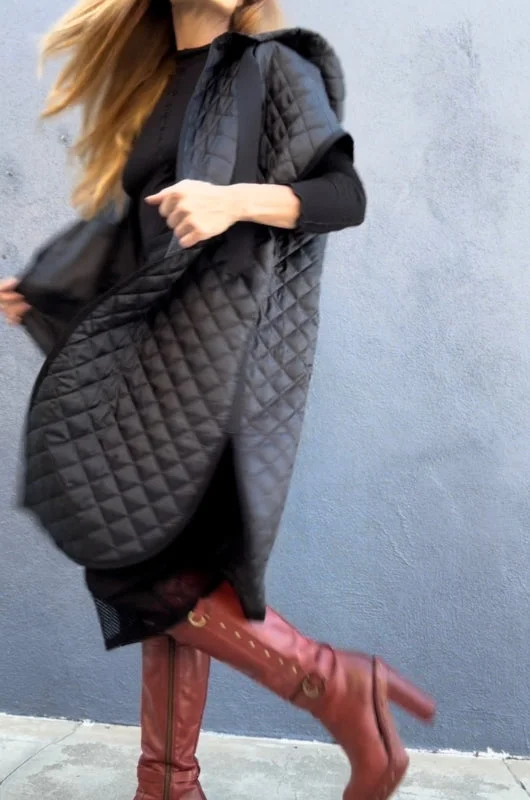 BLAZE Quilted and EMF Shielding Over Jacket Welt Pockets Slit Pockets Flap Pockets
