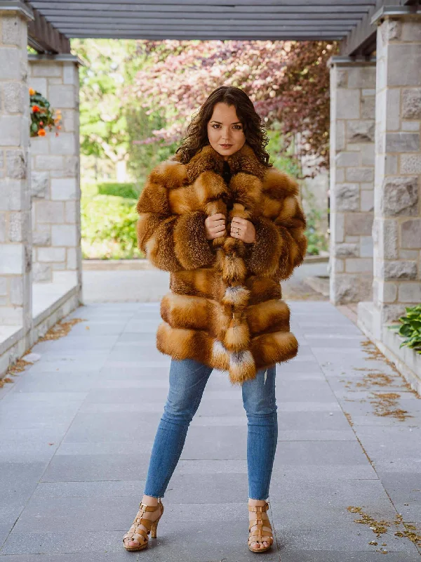 Red Fox Jacket BY ORDER ONLY Rayon Jacket Velvet Jacket Corduroy Jacket