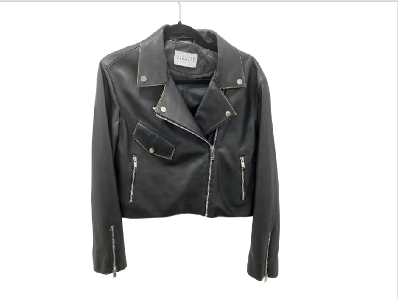 Claudie Pierlot Lamb Leather Biker Jacket Lace Jacket Ribbed Jacket Sequined Jacket