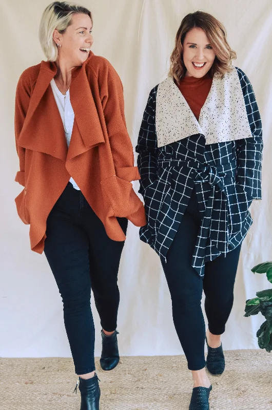 PDF Pattern - Alston Reversible Jacket | Sew To Grow Print Jacket Jacquard Jacket Patchwork Jacket