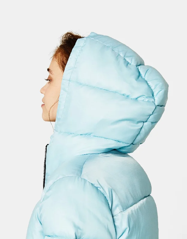 Puffer jacket with hood Snapped Jacket Toggled Jacket Drawstring Jacket