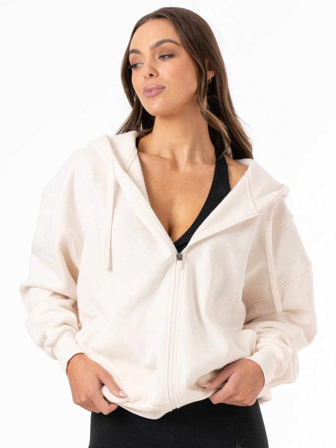 Ryderwear | Unisex Track Jacket - Off White Oversized Jacket Tailored Jacket Straight Jacket