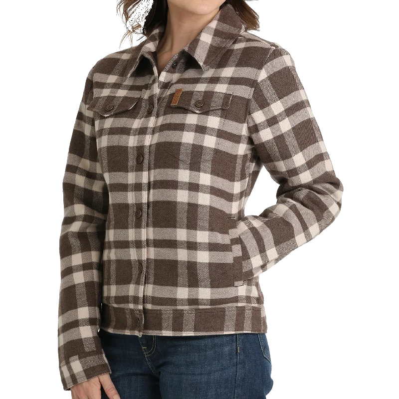 Ladies Plaid Trucker Jacket Denim Jacket Leather Jacket Suede Jacket