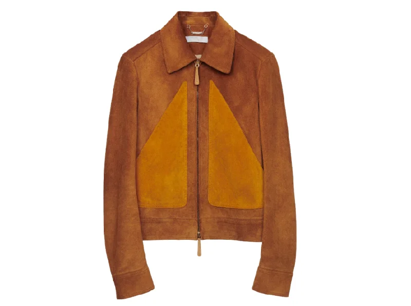 Chloe Patchwork Suede Jacket Chenille Fabric Brocade Fabric Lace Fabric