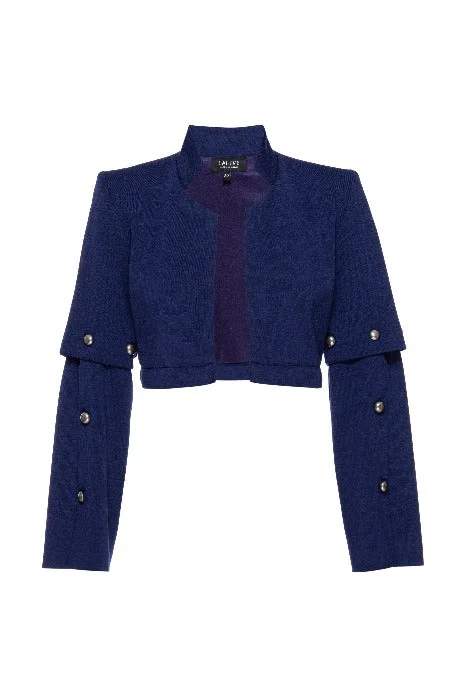 Ryla Electric Blue Knit Jacket Insulated Jacket Fitted Jacket Loose Jacket