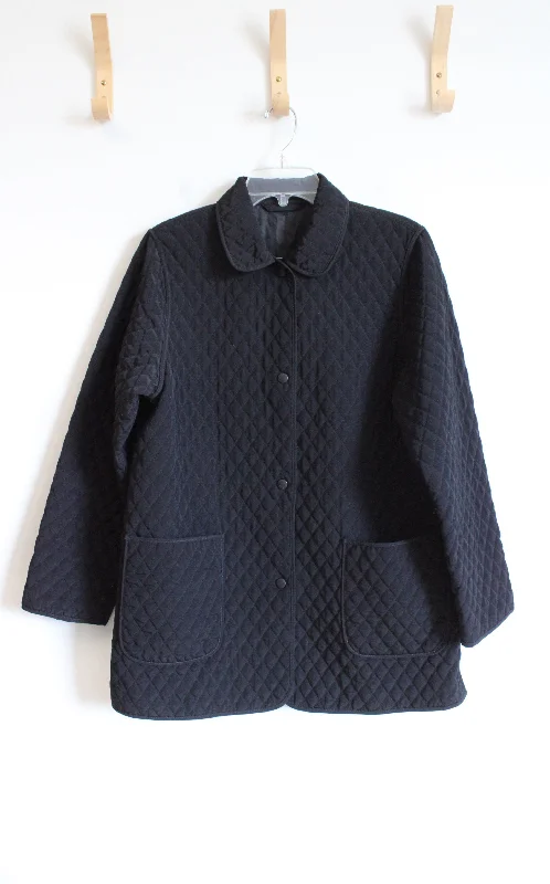Regent Park Black Quilted Jacket | M Anorak Shell Jacket Lightweight Jacket
