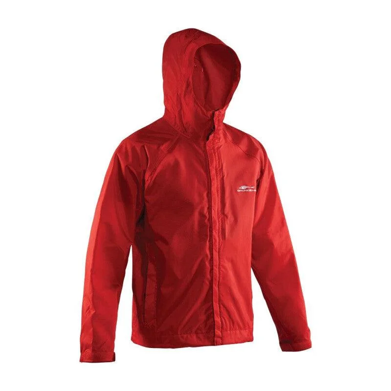 Grundens Weather Watch Jacket - Red Ribbed Jacket Pleated Jacket Ruffled Jacket