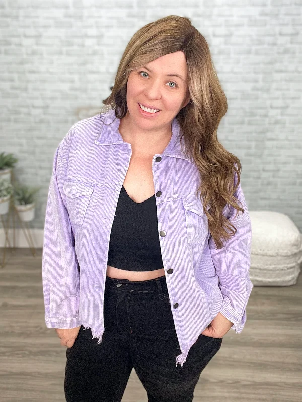 Main Stage Corduroy Jacket In Purple Herringbone Jacket Houndstooth Jacket Plaid Jacket