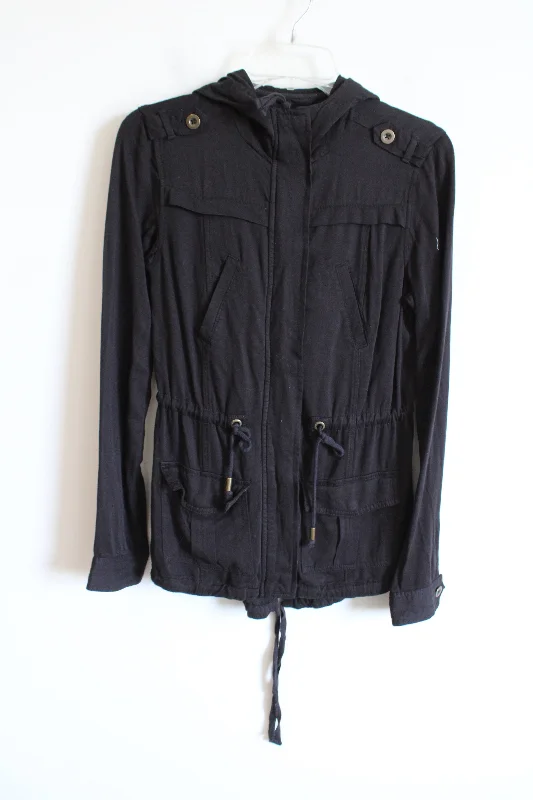 Aeropostale Gray Cargo Jacket | XS Oversized Jacket Tailored Jacket Straight Jacket