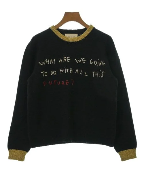GUCCI Sweaters Beaded Sweater Sequined Faux Fur