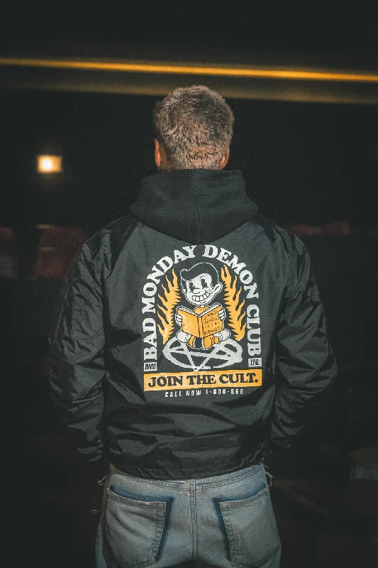 Demon Club Coach Jacket Black Striped Jacket Polka Dot Jacket Floral Jacket