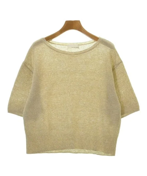 green label relaxing Sweaters Denim Fabric Leather Fabric Suede Fabric