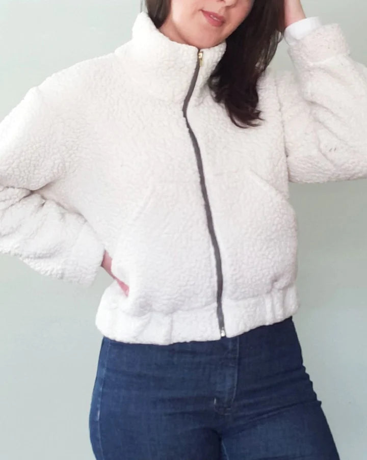PDF Pattern - Cozi Jacket | Pattern Scout Collared Jacket Crew Neck Jacket Turtle Neck Jacket