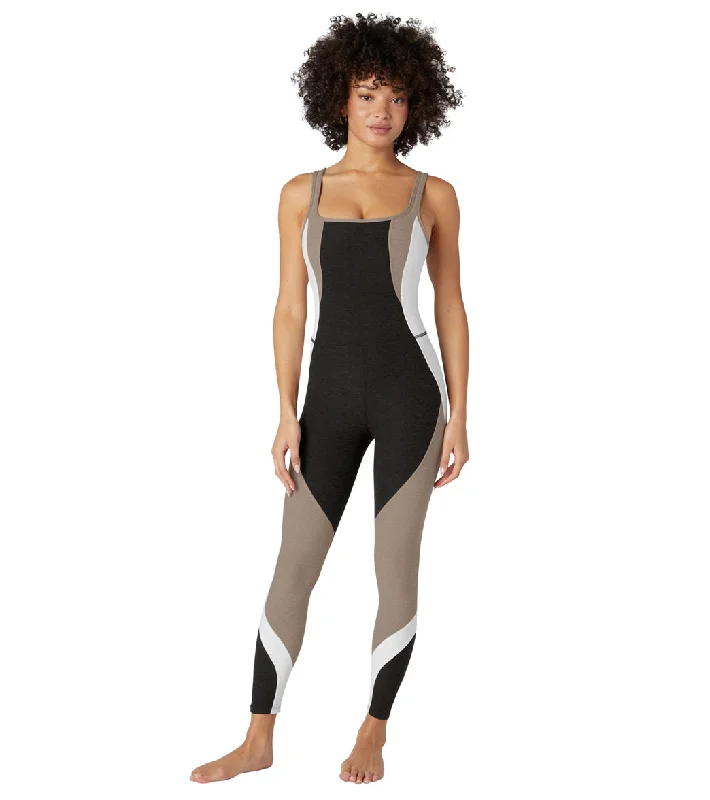 Beyond Yoga Spacedye Outlines Jumpsuit Darkest Night Colorblock