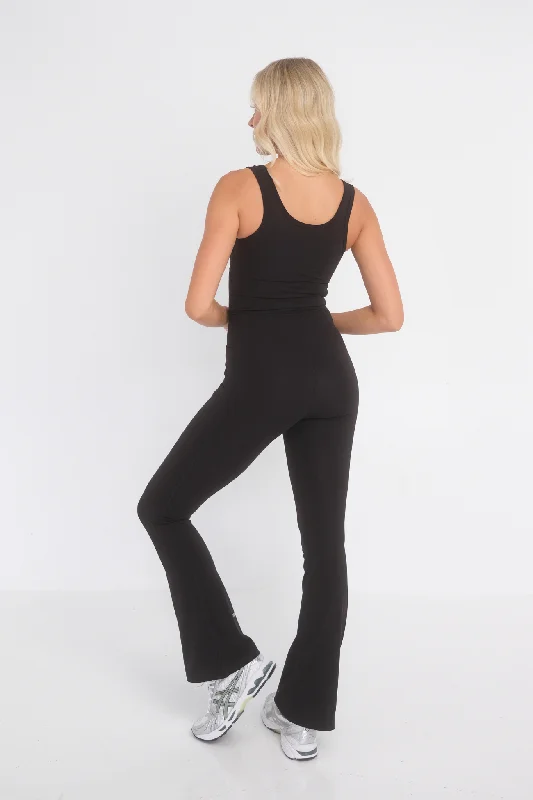 Breathe Flare Pocket Bodysuit - Black